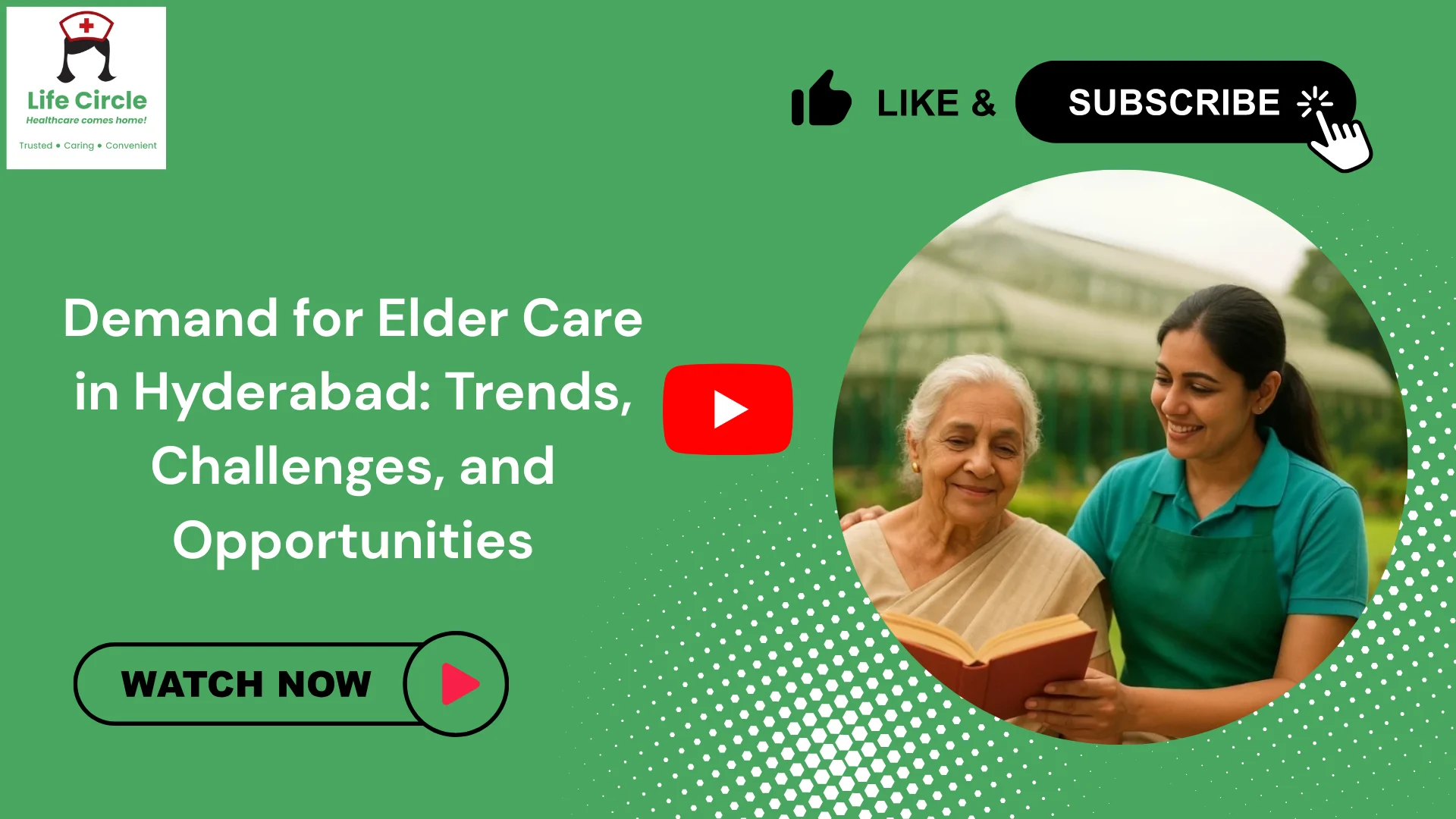 Infographic showing elder care demand trends, challenges, and opportunities in Hyderabad’s home healthcare and senior care sector.