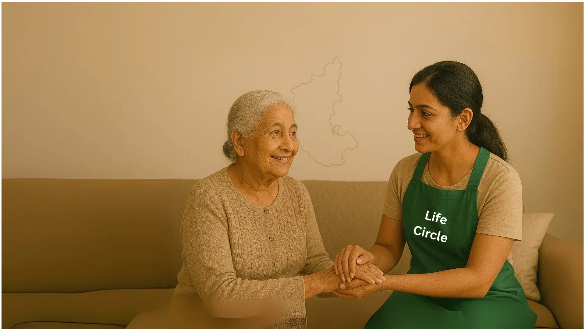 patient care services Bengaluru – professional caregiver assisting a home‑based patient in Bengaluru