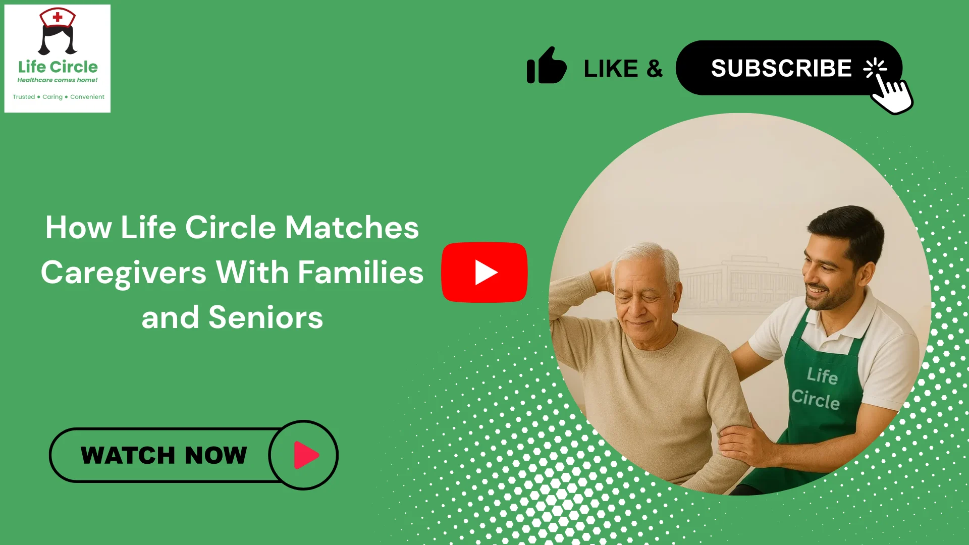 Life Circle care coordinator matching a trained caregiver with a senior and family based on care needs, skills, and preferences to ensure comfortable home care.